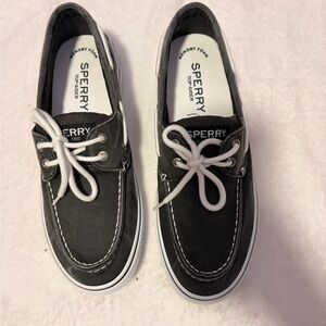Sperry Men's 8.5 Charcoal Boat Shoes